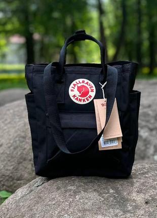 Чорна жіноча сумка-рюкзак шоппер kanken bag, канкен. 8 l6 фото