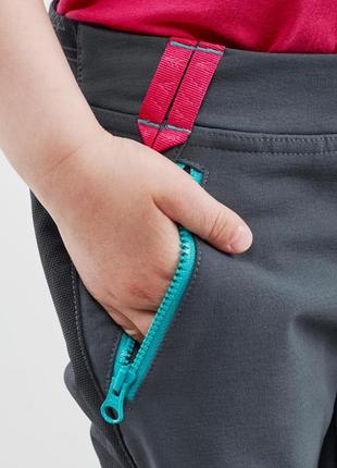 Детские штаны mh500 для туризма, для детей 2-6 лет – серые – 3-4 г 96-102 см