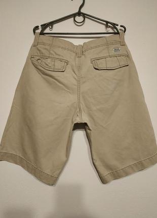 Акция 🔥1+1=3  3=4🔥 w32 w33 идеал h&amp;m шорты джинсовые бежевые песочные мужские zxc2 фото