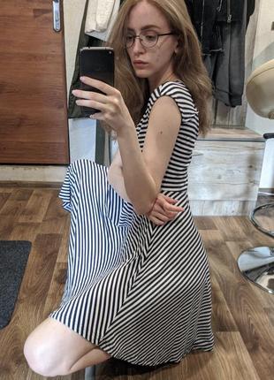 Летнее платье в полоску