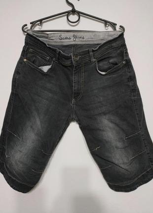 W32 w31 sams jeans шорты джинсовые чёрные серые мужские фирменные zxc