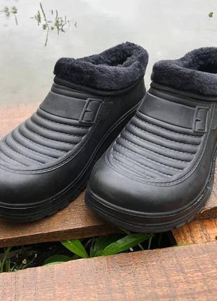 Черевики чоловічі. 42 розмір, взуття зимове робоче для чоловіків. колір: чорний10 фото