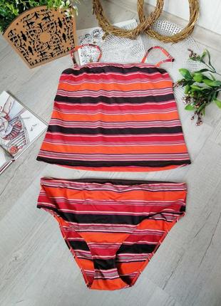 Мегакрутой купальник танкини в полоску