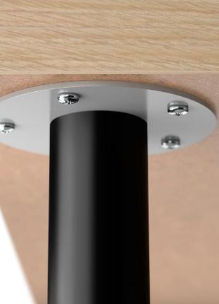 Lagkapten/olov письменный стол, дуб белый/черный, 120х60 см, 794.169.06