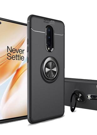 Чохол fiji hold для oneplus 8 бампер накладка з підставкою black