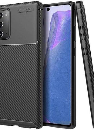 Чехол fiji ultimate carbon для samsung galaxy note 20 (n980) противоударный бампер черный
