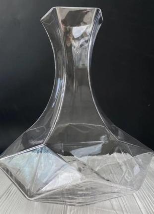 Декантер для вина olens "прозорий діамант",  2.3 л, xd11-13 фото