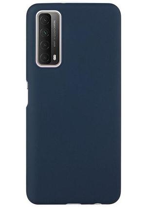 Чохол fiji soft для huawei p smart 2021 силікон бампер темно-синій