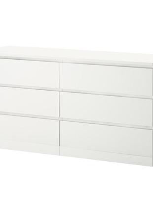 Комод ikea malm білий 604.035.84