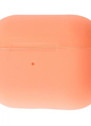 Чохол для airpods pro силіконовий персиковий в коробці1 фото