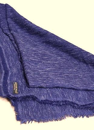 Женский платок легкий синий мягкий 100*100 см (турция)