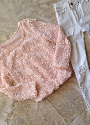 Шикарна нарядна кофта-блуза ручної роботи!