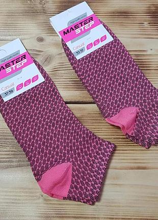 Носки укороченные коралловые, размер 25 / 37-39р.