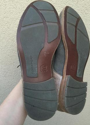 Стильні,об'єднані туфлі,кожа100%,rockport by adidas,42 р/29 см5 фото