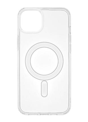 Чохол tpu clear case with magsafe для iphone 15 plus