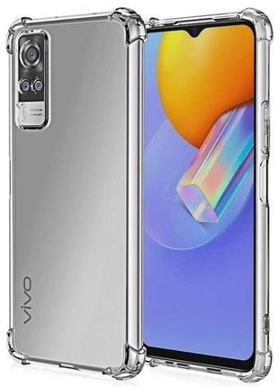 Чохол fiji proof для vivo y31 бампер з посиленими бортамиtransparent