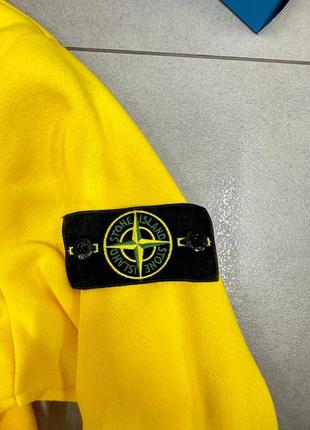 Худі stone island жовтий4 фото