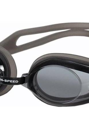 Окуляри для плавання aqua speed avanti 007-07 чорний, сірий уні osfm
