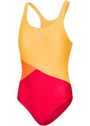 Купальник для дівчат aqua speed pola 8612 жовтий, червоний, помаранчевий дит 140см