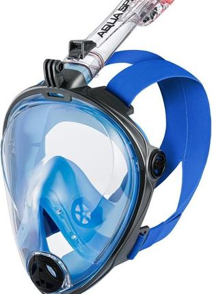 Повнолицьова маска aqua speed ​​spectra 2.0 7073 синій, чорний чол l/xl