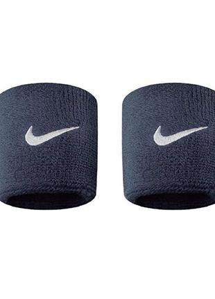 Напульсник nike swoosh wristbands 2 pk темно-синій уні osfm1 фото