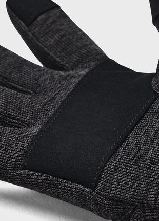 Рукавиці under armour ua storm fleece gloves чорний, сірий чол lg3 фото