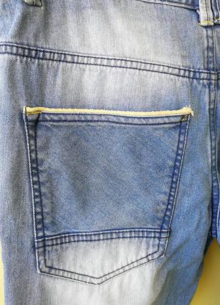 Джинсовые длинные шорты для мальчика подростка бриджи капри6 фото