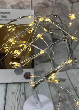 Настільний світильник diy auelife 36 led дерево гірлянда теплий білий 50cm n1