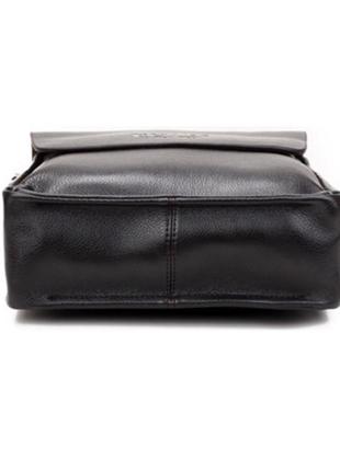 Мужская сумка через плечо polo videng барсетка сумка-планшет часы в подарок коричневый3 фото