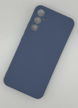 Силиконовый чехол soft silicone case full для samsung a34 (a346) синий (бампер)