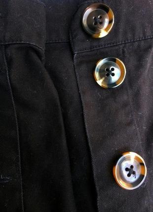 Джинсовая юбка на пуговицах трапеция3 фото