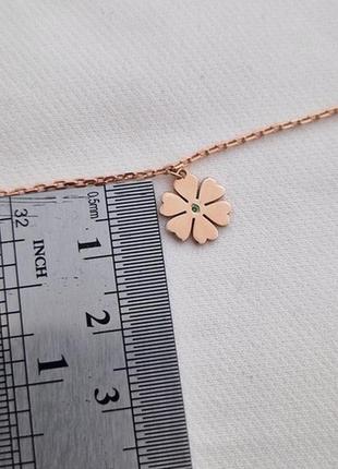 Браслет на ногу позолоченный цепочка с подвесками цветами8 фото