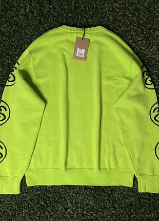 Свитер stussy ss-link sweater lime (new) | original 2