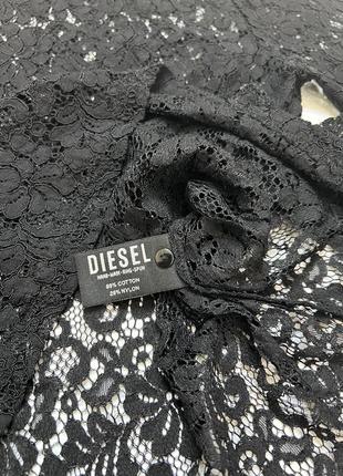 Кружевная ажурная блуза гольф лонгслив diesel4 фото