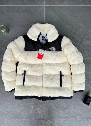 Плюшева куртка the north face