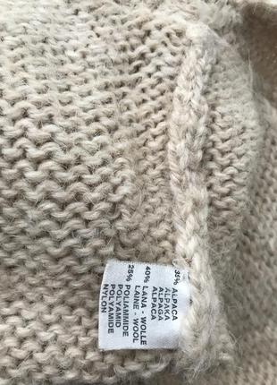 Шикарный удлинённый свитер,италия 🇮🇹, альпака,шерсть5 фото