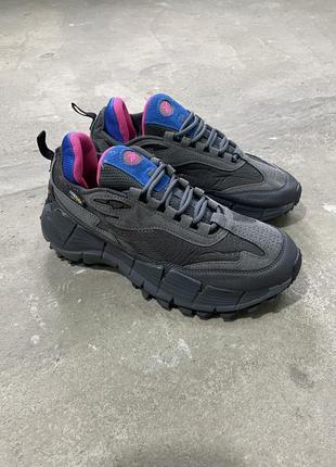 Мужские кроссовки reebok zig kinetica cordura black grey