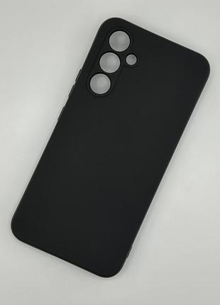Силіконовий чохол для samsung a54 5g (a546) чорний soft silicone case full (бампер)