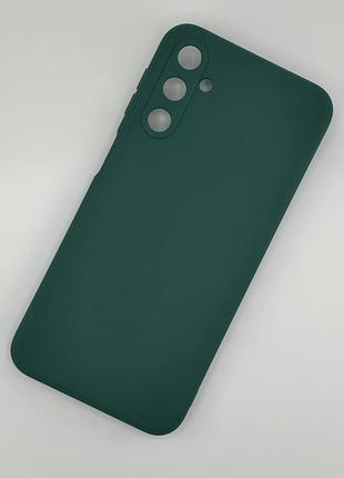 Силиконовый чехол для samsung a24 4g / a25 (a245 / a246) зелёный soft silicone case full (бампер)