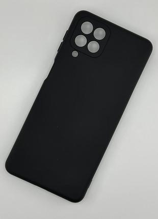 Силіконовий чохол для samsung m53 (m536) soft silicone case full чорний (бампер)