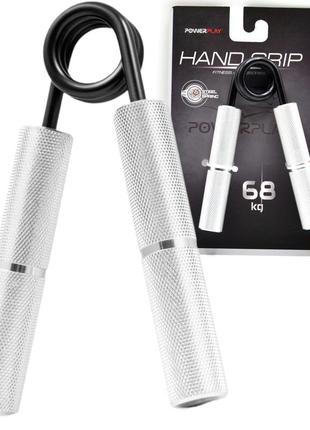 Еспандер-ножиці алюмінієвий powerplay 4322 (68 кг) hand grip срібний