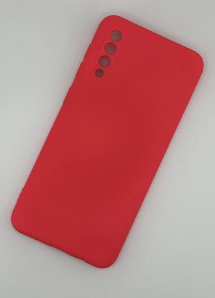 Силиконовый чехол для samsung a50 / a30s (a505 / a307) розовый soft silicone case full (бампер)