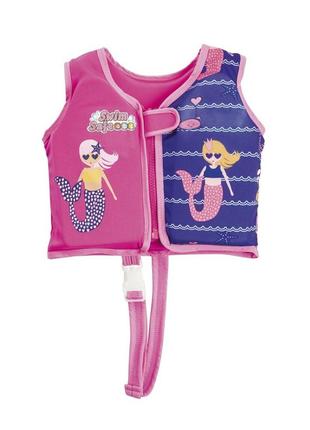 Жилет для плавання aqua speed swim jacket 8386 рожевий, синій дит 18-30кг