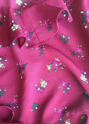 Знижка! блуза блуза з рюшами квітковий принт7 фото