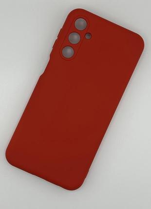 Силиконовый чехол для samsung m34 (m346) soft silicone case full красный (бампер)