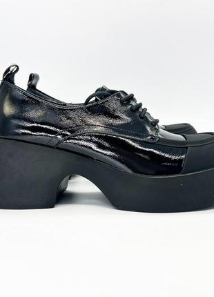 Туфлі danler 36(р) чорний наплак 0-1-1-f-1419-s-319-x-34-c-326 фото