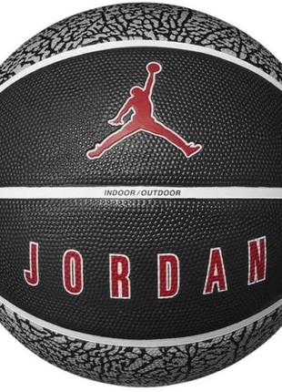 М'яч баскетбольний nike jordan playground 2.0 8p deflated wolf grey/black/white/varsity red size 7