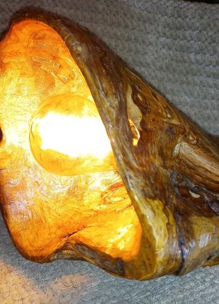 Світильник зі старого дерева "грамофон"