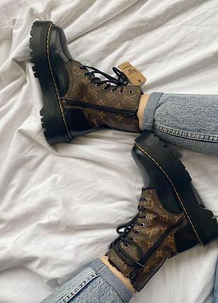 Dr. martens jadon x luis vuitton fur 3 (молния) 3