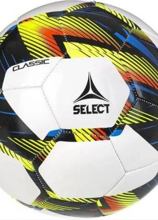 М'яч футбольний select fb classic v23 біло-чорний